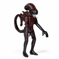 Bloody Alien Open Mouth Super7 ReAction 3.75-Inch Action Figure on Blue Cardback
