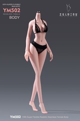 1/6 Female Pale Body Flexible Large Breast Thin Waist 12″ Action Figure +Details