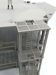 HUGE INDUSTRIAL MECH LANDING PAD 1:18 figure STAR WARS DIORAMA TOWER PLATFORM