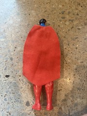 Mattel DC Comics Superman Action Figure w/ Red Cloth Cape, Plastic & Fabric