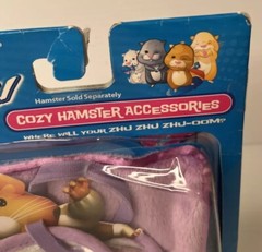 Zhu Zhu Pets Hamster Pet Carrier & Blanket Purple New In Packaging