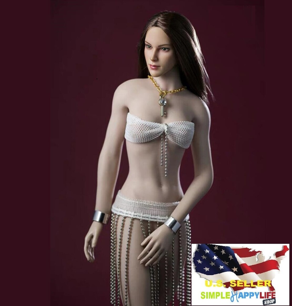 1/6 female white bra chain lingerie for 12″ figure Phicen Hot Toys Kumik ❶USA❶