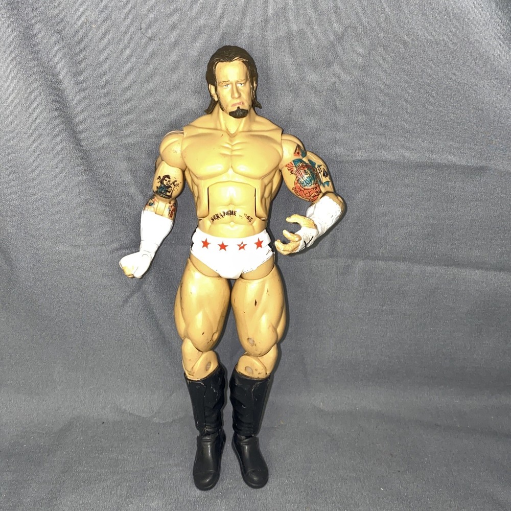 WWE Deluxe Aggression Series 8 CM Punk Wrestling 7.5″ Figure White Jakks 2005