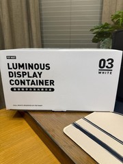 Pop Mart White Luminous Light Up Display Case With Box