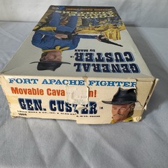 VTG Marx General Custer Fort Apache Fighters Movable w/ Box Accessories 90% VG
