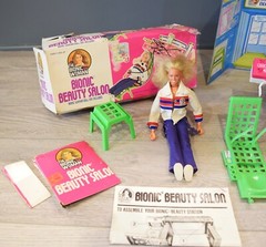 Bionic Woman Beauty Salon Instructions Kenner 1976 IOB Cords Doll Jamie Sommers