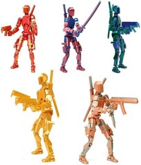 Assembly Completed T13 Action Figure, Titan 13 3D Printed Action Figure, 3D P…
