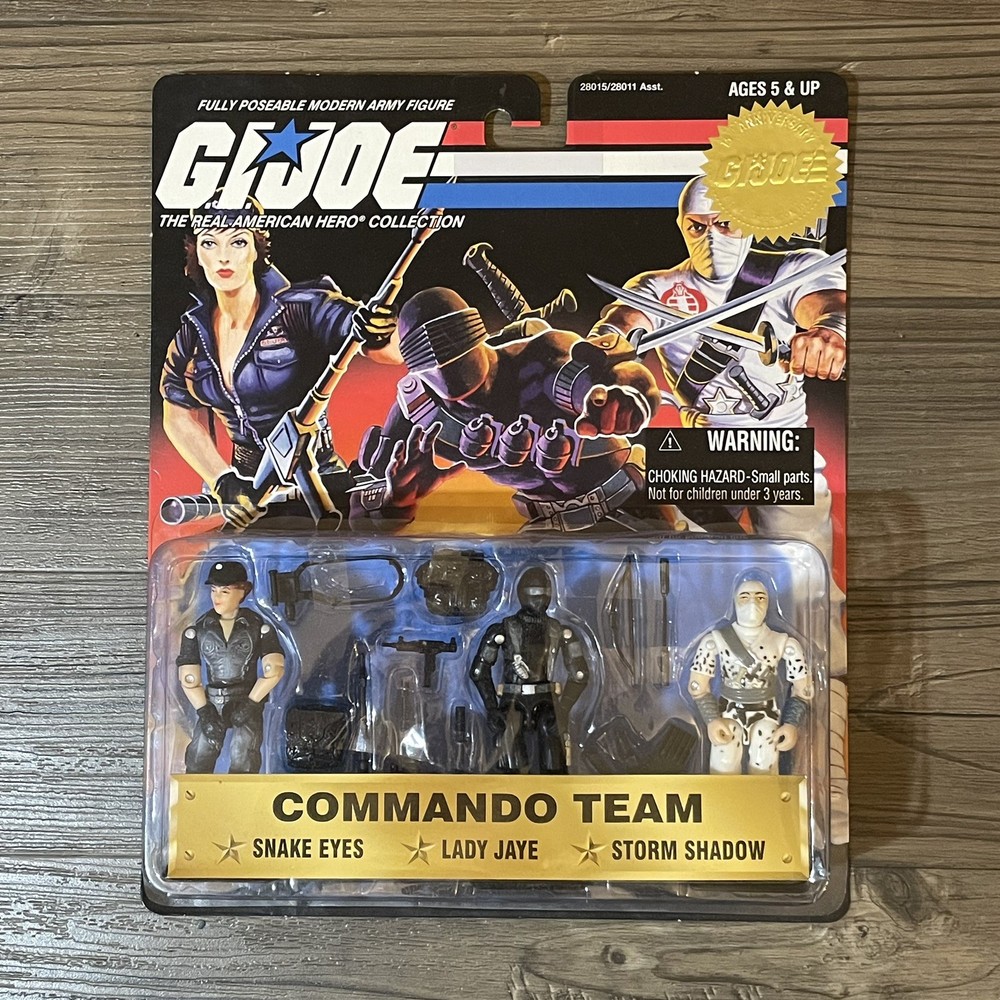 G.I. Joe Commando Team Action Figures Snake Eyes Lady Jaye Collector’s Edition