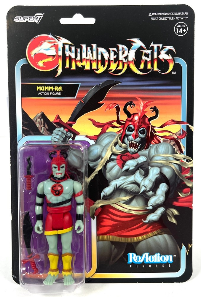 2020 Super7 ReAction Thundercats Mumm Ra Action Figure Variant Black Eyes