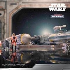 Star Wars Micro Galaxy Squadron Gold Leader Y Wing Vehicle with Figures 5 Inch