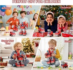 Transformers Toys for3 4 5 6 7 8 Year Old Boys, 5-in-1 Fire Truck Car Toys Take