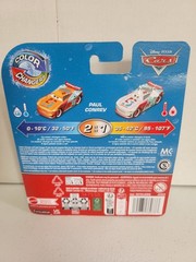 New Disney Pixar Color Changers Cars Paul Conrev 2019 NEW!!