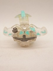 Vintage Bakugan B1 Clear Ventus Dragonoid Translucent 580G + Dragonoid Card