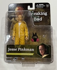 Mezco Toyz Breaking Bad Jesse Pinkman Yellow Hazmat Action Figure New Sealed