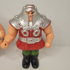 2x He Man Masters of the Universe Action Figure Ram Man 1982 Mattel Springs Work