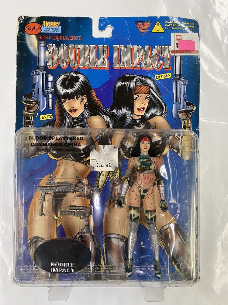 Double Impact Blood Splattered Commando China Action Figure 1998 Skybolt Toyz