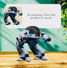 Hiya Toys RoboCop ED-209 Exquisite Mini 1:18 Figure w/ Sound