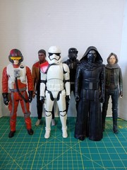 Hasbro Star Wars 12 Inch Action Figures Lot Rey Kylo Ren Finn Stormtrooper Poe