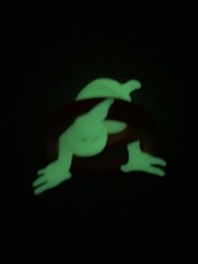 Ghostbusters No Ghost Sign Logo Glow in the Dark Figure Mattel No Base