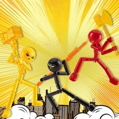 Articulated Stickman Robot Figure – 3D Printed Movable Mannequin – Drawing Model