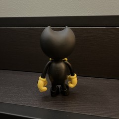 Bendy And The Ink Machine Toy Action Figure Phat Mojo 4″ Inches Yellow and Black
