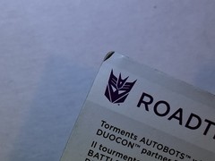 Transfomers POTP ROADTRAP MOSC ALCEMIST CARD Creased Backer SEE DESCRIPTION