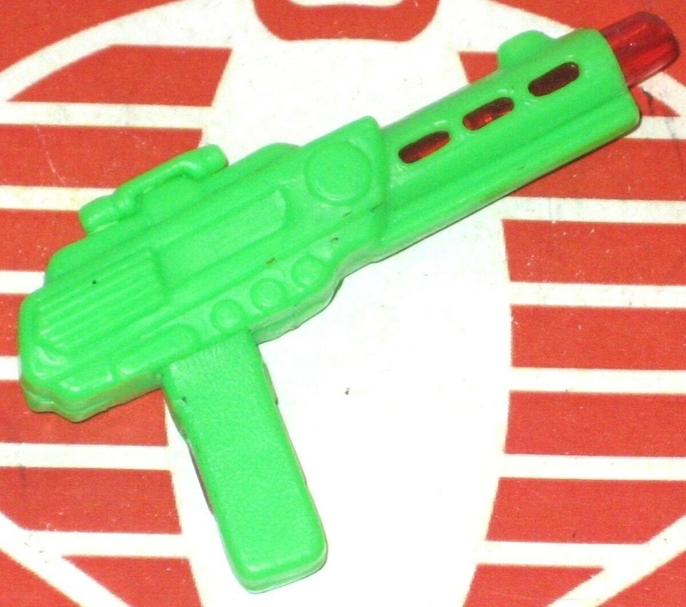 Sonic Man Robot Cop GREEN Lazer Gun Weapon 1990 Original Accessory Light Up