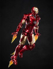 Marvel Avengers Iron Man Mark 3 MK3 Ironman LED Light Figure 1:10 Model Z.D Toys