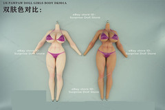 PawPawDoll DK001A 1/6 Oversize Breast Seamless Body Makeup Silicone Female Figur