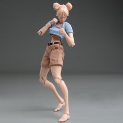 Romankey X COWL 1/12 Female Soldier Figure 6inch Pale Skin Joint Body Model Toys