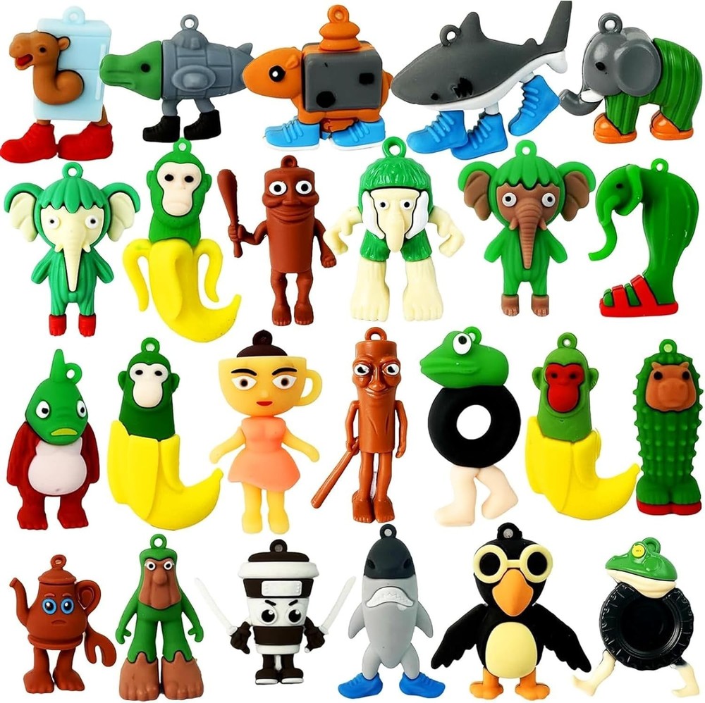 🔥24PCS Italian Brainrot Action Figure,Tralalero Tralala Figures Toys,Brainrot🔥