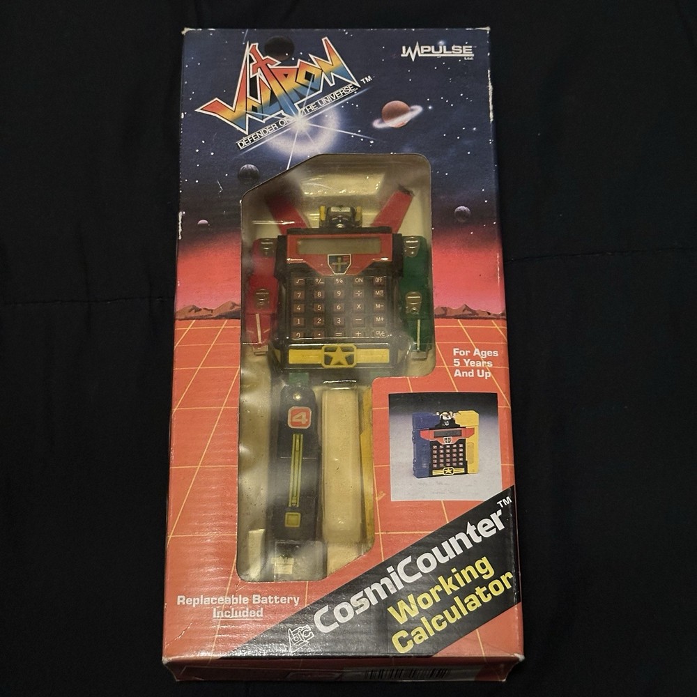 Voltron Defender of the Universe CosmiCounter Working Calculator Impulse Sealed!