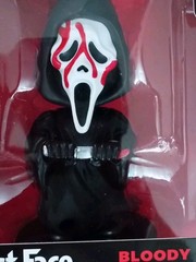 4.5″ PINK + BLOODY GHOST FACE SCREAM Bobblehead CultureFly Horror Icon Halloween