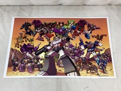 G1 Transformers Decepticons Team Poster 11×17 Picture 1985-86 Version 1 Earth