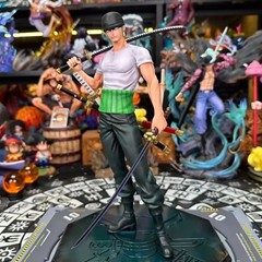 25cm/9.84in Anime One Piece Figure Roronoa Zoro Figure Model Toys Gifts