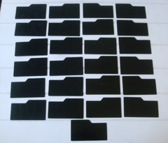 25 PC Variety LOT Hasbro GI Joe File Cards Black Back Factory Cut Vintage ?