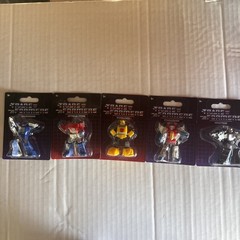 COMPLETE Set / Bundle / Lot of 5 Hasbro Transformers 2.5” Mini Figures New