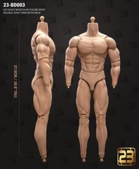 23Toys BD003 1/6 Muscular Male Action Figure Body for 12″ Hot Toy Phicen Head
