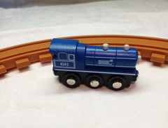 Train Tracks Blue Train Engine 4501 and Wheels Magnetic Ends Acrylic M12013