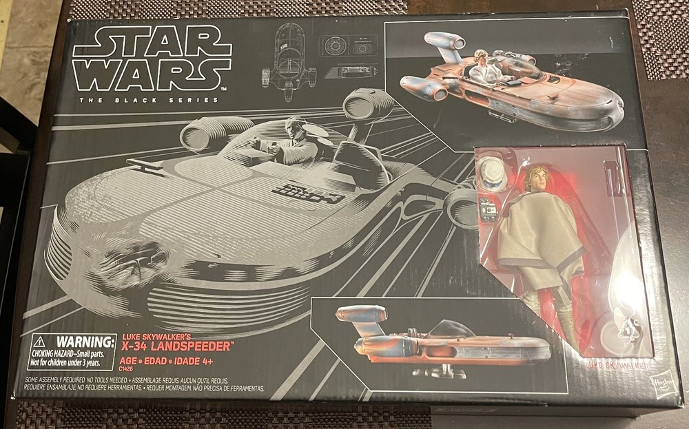 Star Wars Black Series Luke Skywalker’s X-34 Landspeeder with Luke Skywalker