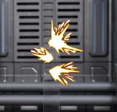 Blast Ricochet Effect Set for ~1/12 or six inch action figures – 3 piece set
