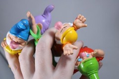 Walt Disney Four 4 Dwarfs Figurines 1989XX/ R6576 Snow White Dwarf incomplete