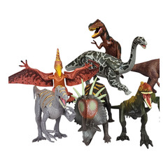 Jurassic World Dinosaur Velociraptor Kid Galaxy and other dinosaurs lot of 11
