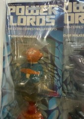 1982 POWER LORDS COMPLETE SET OF 4 WIND UP WALKERS MINT ON CARDS FROM STRACO.