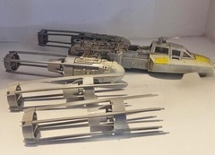 VINTAGE KENNER STAR WARS Y Wing Engine Set Complete Replacement Part REPRO 1983