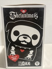 Skelanimals Maxx Bulldog Glow In The Dark Vinyl Figure NEW creepy