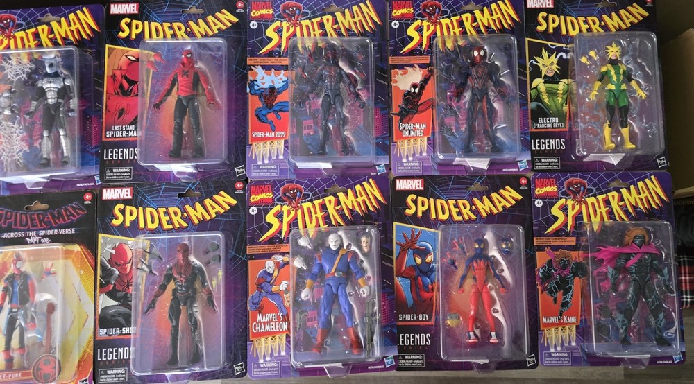 Spider-Man Marvel Legends Retro Card Spider-Man Collection LOT