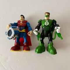 DC Comics Superman Green Lantern Talking Voice Hero World Fisher-Price TESTED
