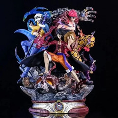 One Piece Onigashima Action Figures – Luffy, Kid & Law Collectible Set