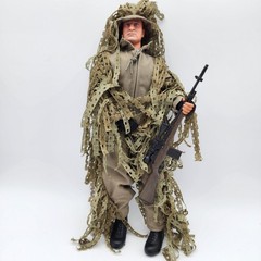 Vintage Dragon 21st Century Toys GI JOE SNIPER IN GHILLIE SUIT w/ Rifle